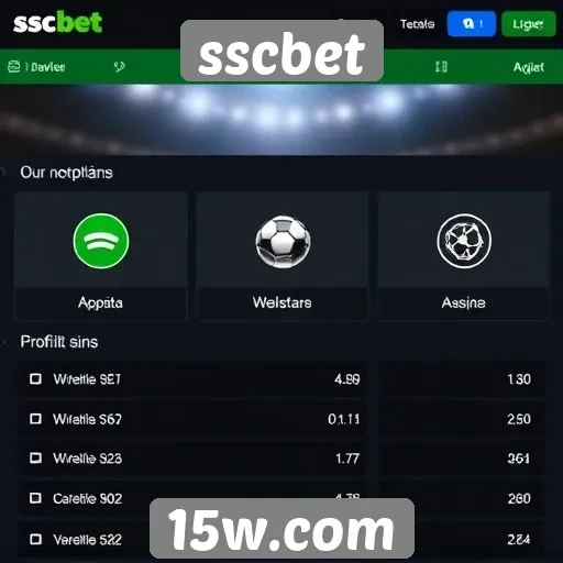 Análise das funcionalidades do site sscbet